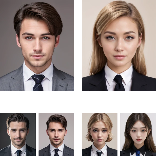 professional headshots generated by our headshot generator