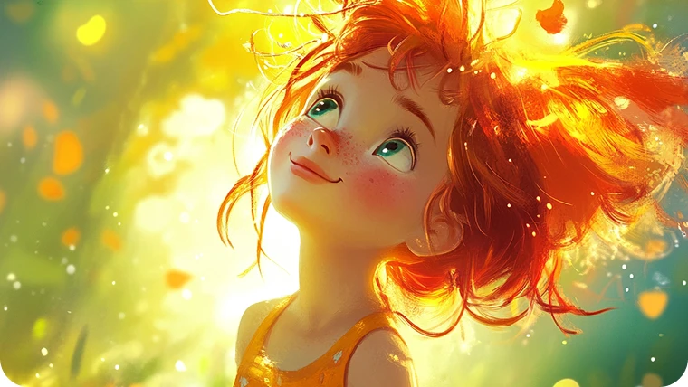 Personaggio femminile Disney Pixar generato dall’IA dal generatore gratuito di immagini AI di AI Ease
