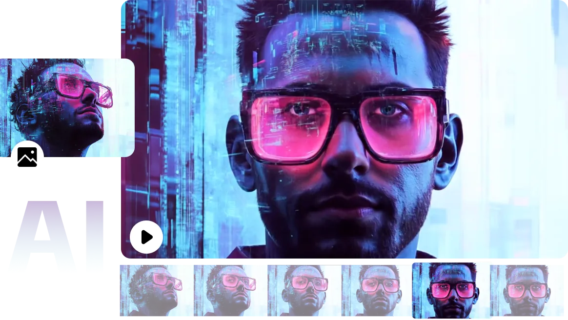 Convertire un'immagine maschile generata dall'IA in video su AI Ease