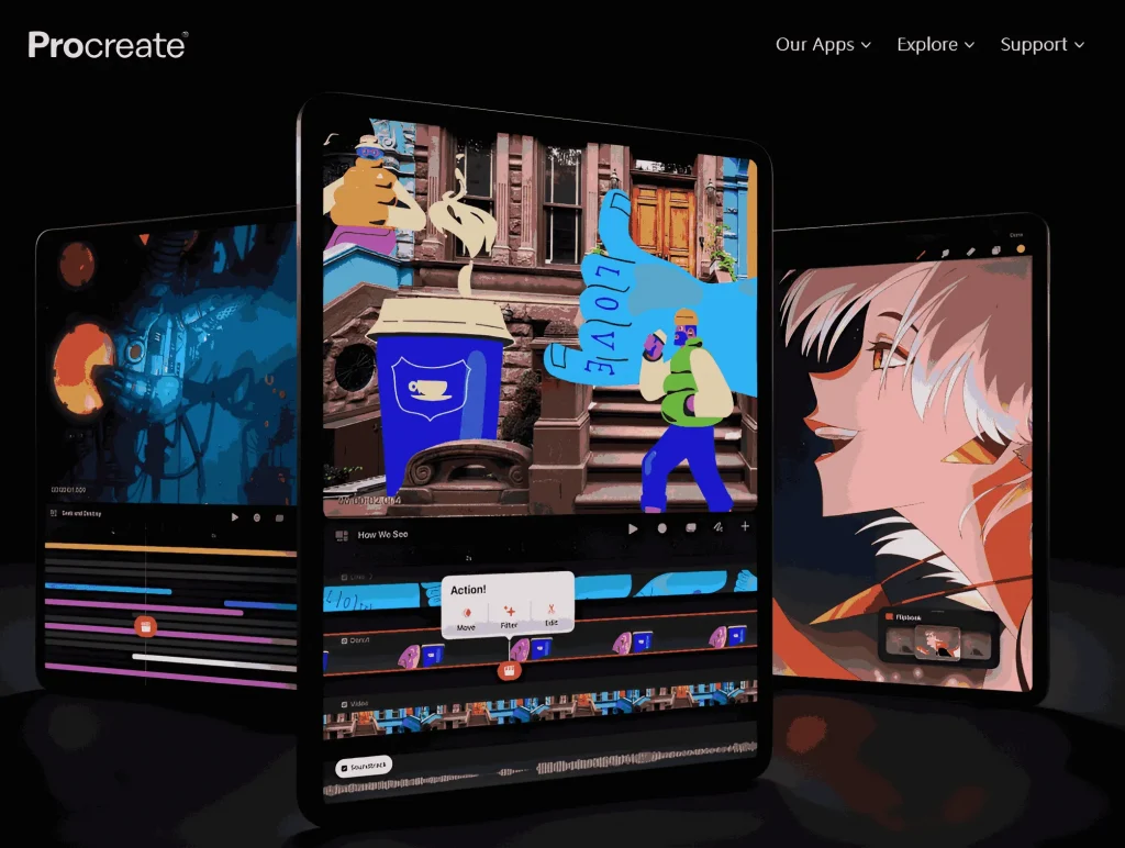 interface do procreate