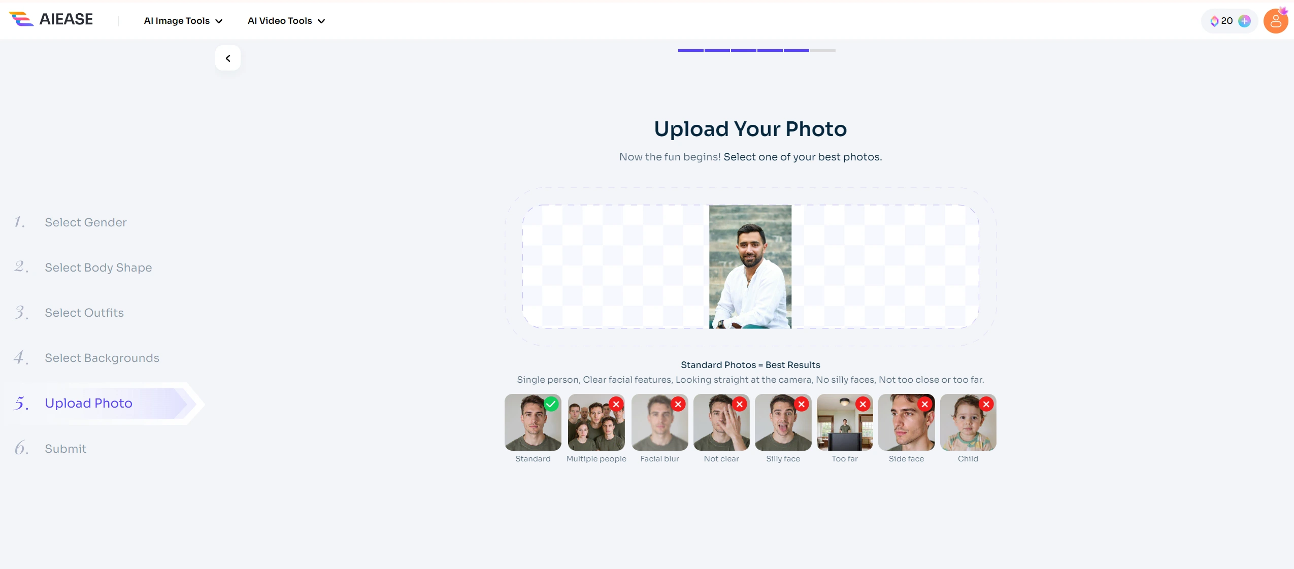 upload your picture to ai ease ai professional headshot generator (2)