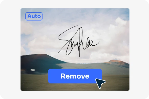 ai supprimer automatiquement la signature d'une photo