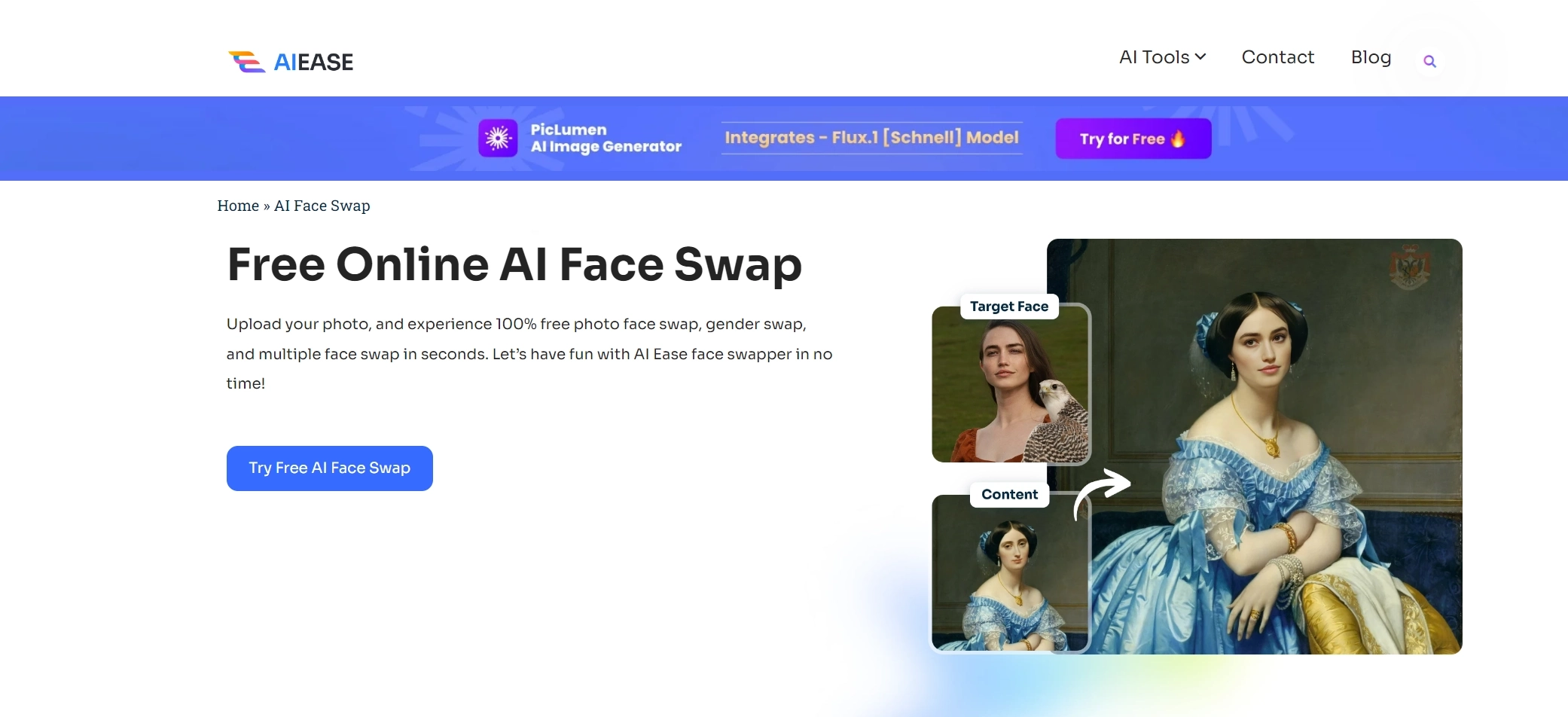 ai ease online ai face swapper