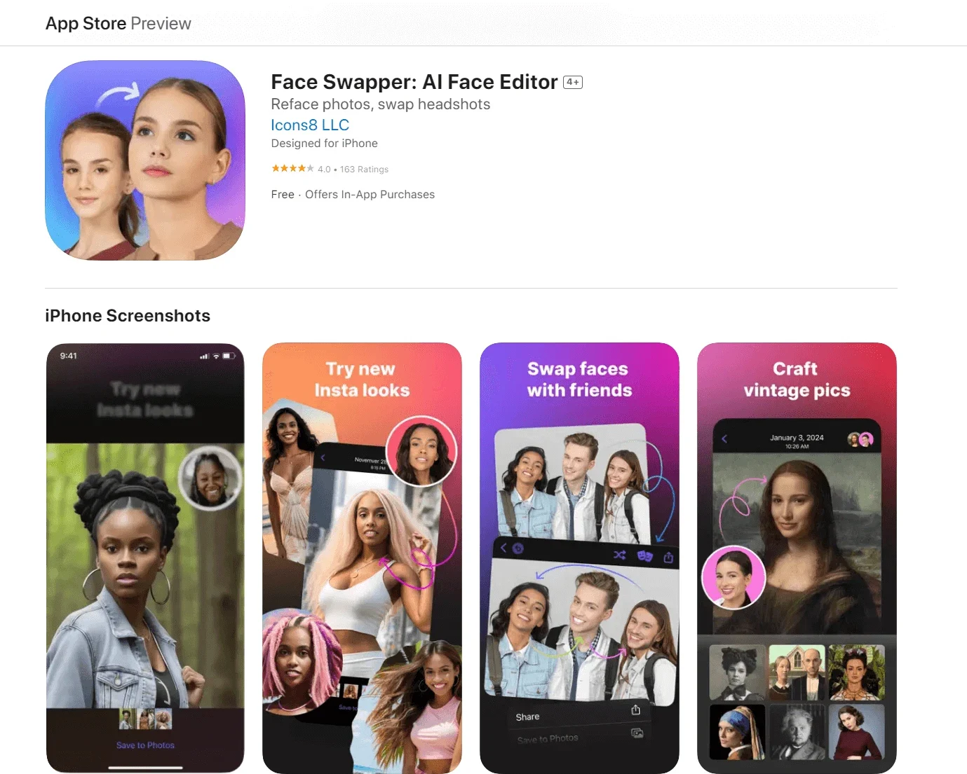 face swapper ai gesicht editor app