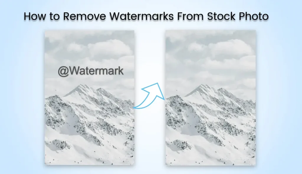Wasserzeichen von Stockfoto-Blog-Cover entfernen