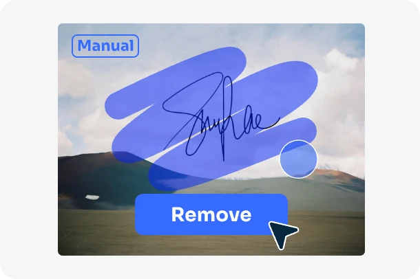 supprimer manuellement la signature d'une photo