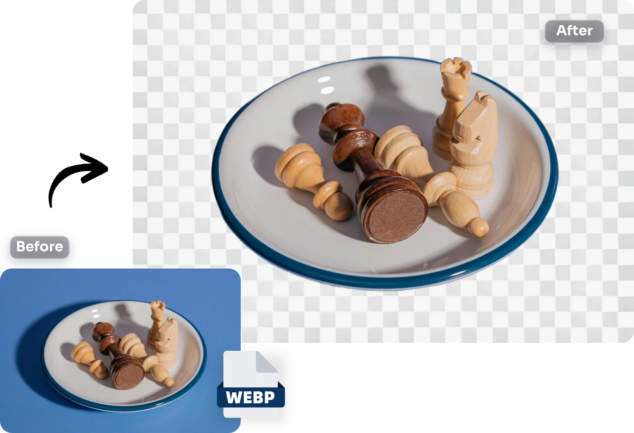 eliminar fondo de una imagen webp con ai ease webp bg remover