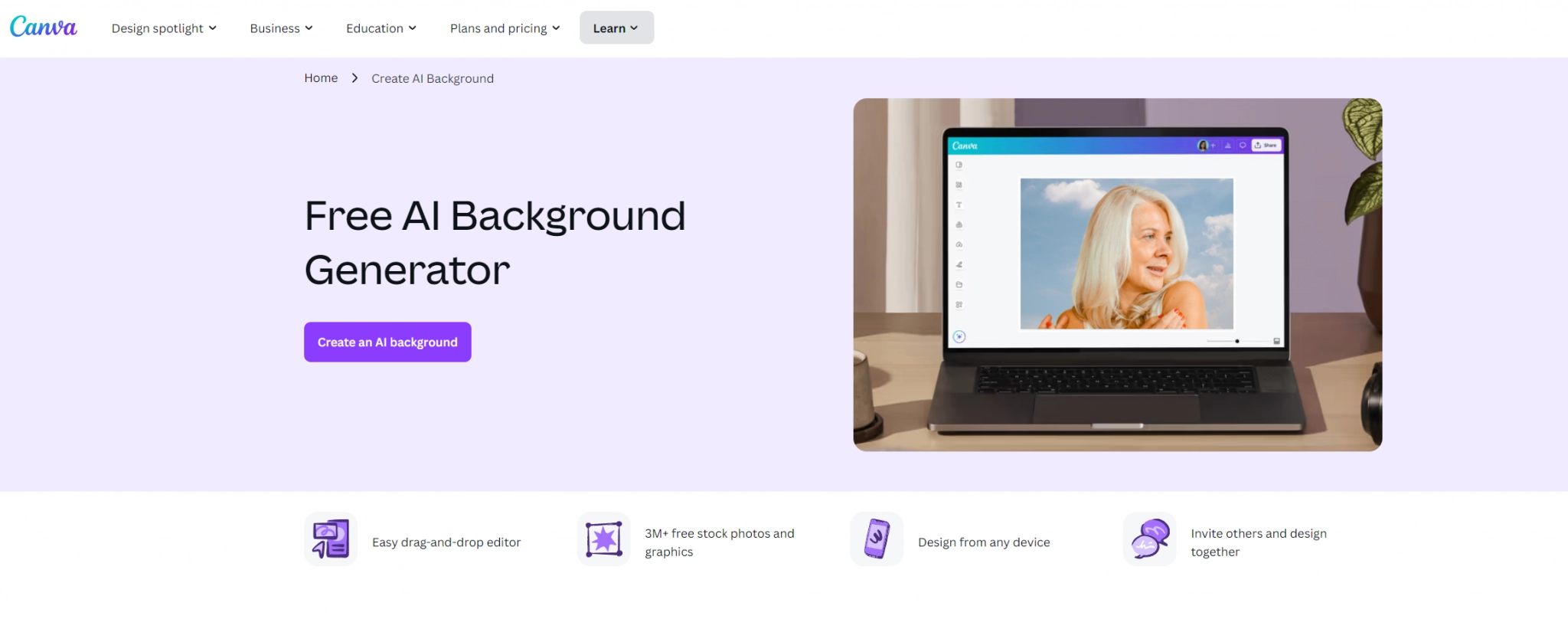 canva ai hintergrund generator