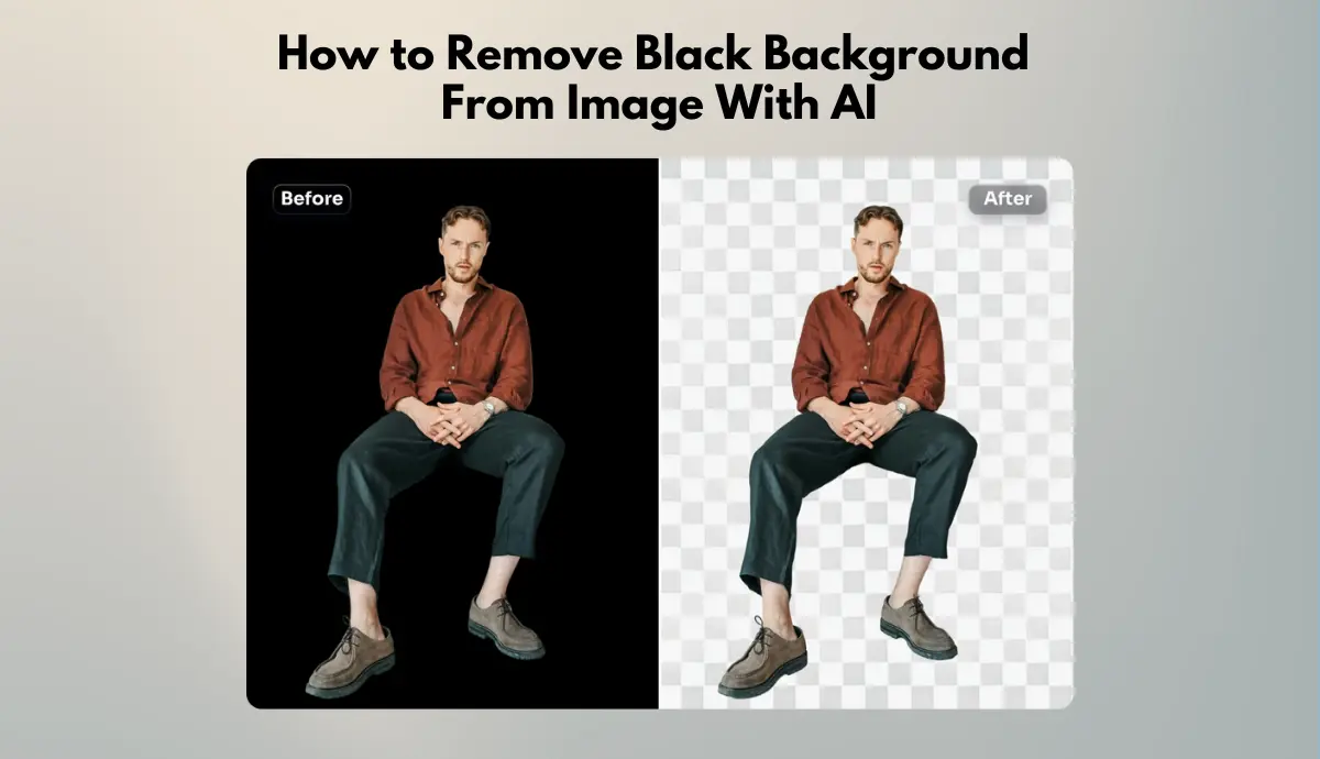 Remove Black Background From Image With AI Online for Free - AI Ease