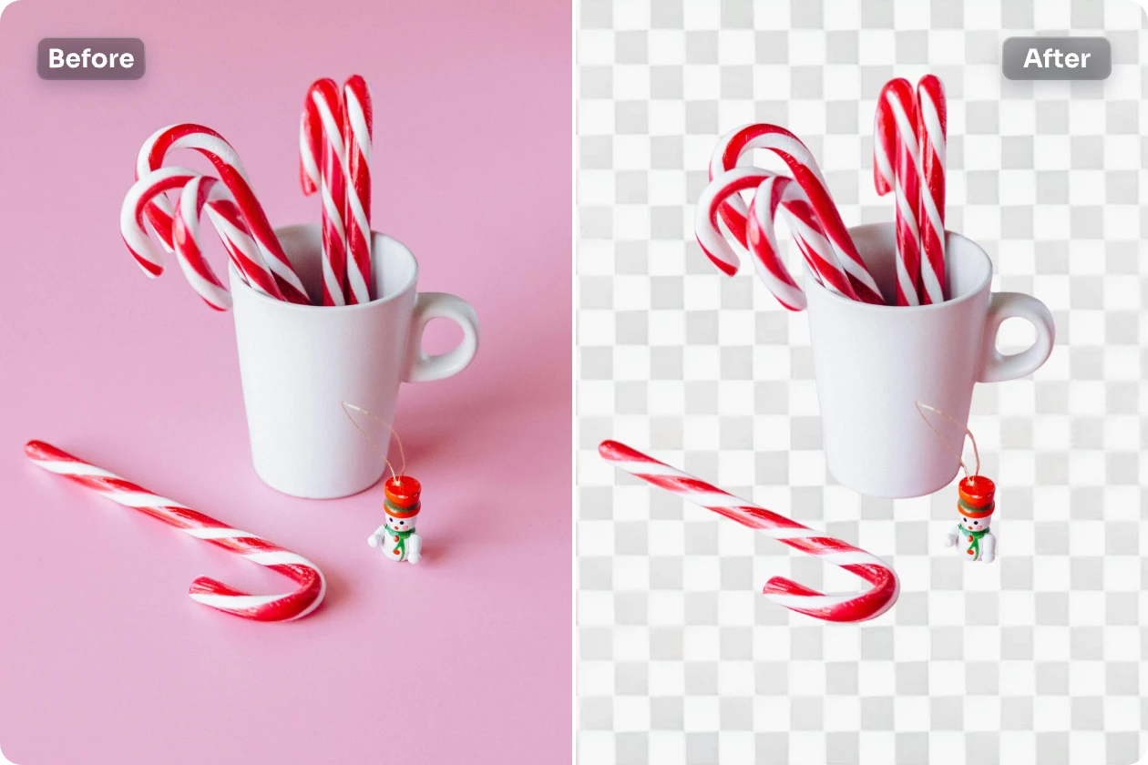remove the background from a cup image