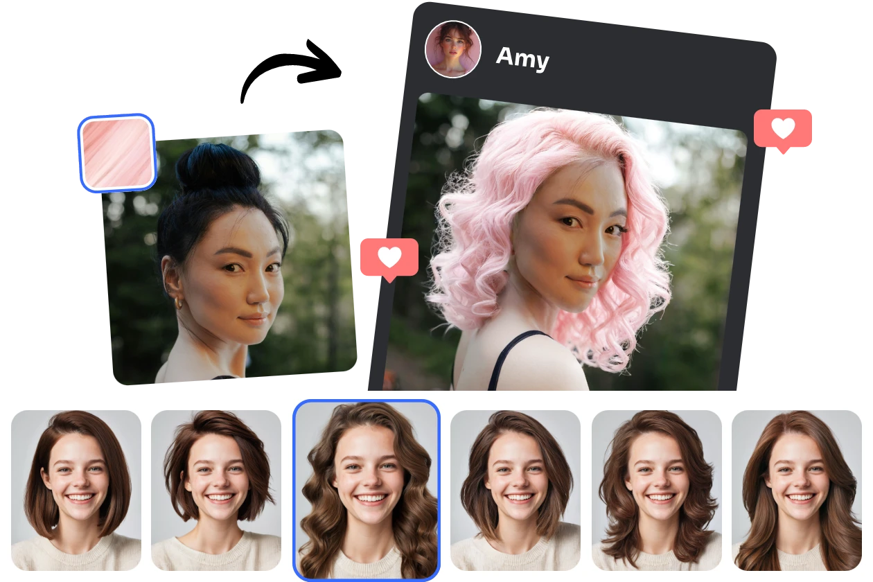Free Ai Hairstyle Changer Change And Try On Hairstyles In Photos Free Ai Hairstyle Changer Change And Try On Hairstyles In Photos