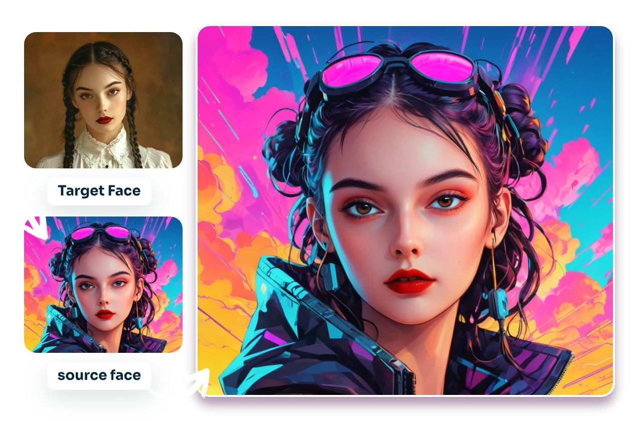 Erstellen Sie einen weiblichen Avatar für Spiele, indem Sie eine der kostenlosen Avatar-Vorlagen in ai wählen