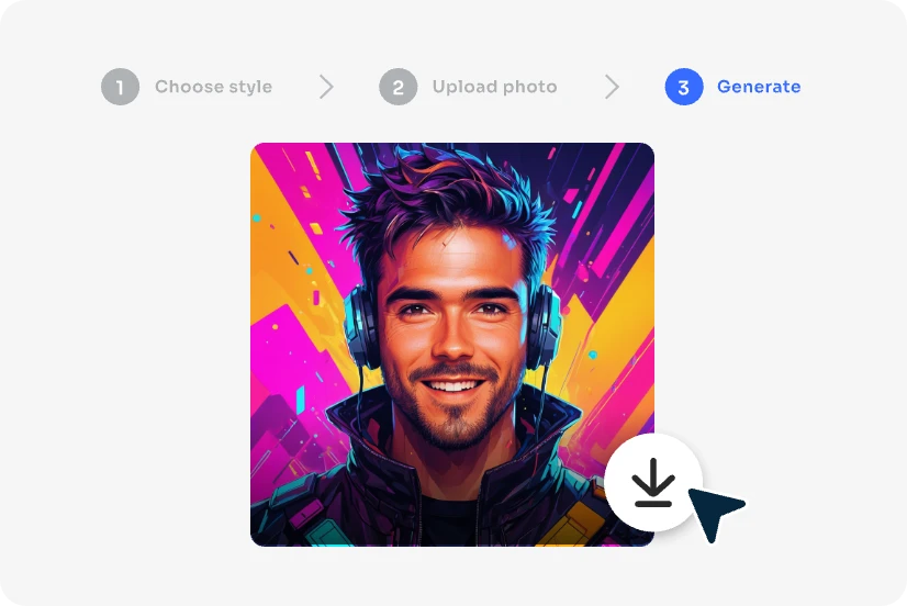 get a cartoon style avatar and download