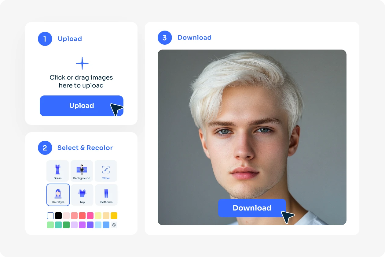 Comment changer la couleur des cheveux en blanc dans AI Ease