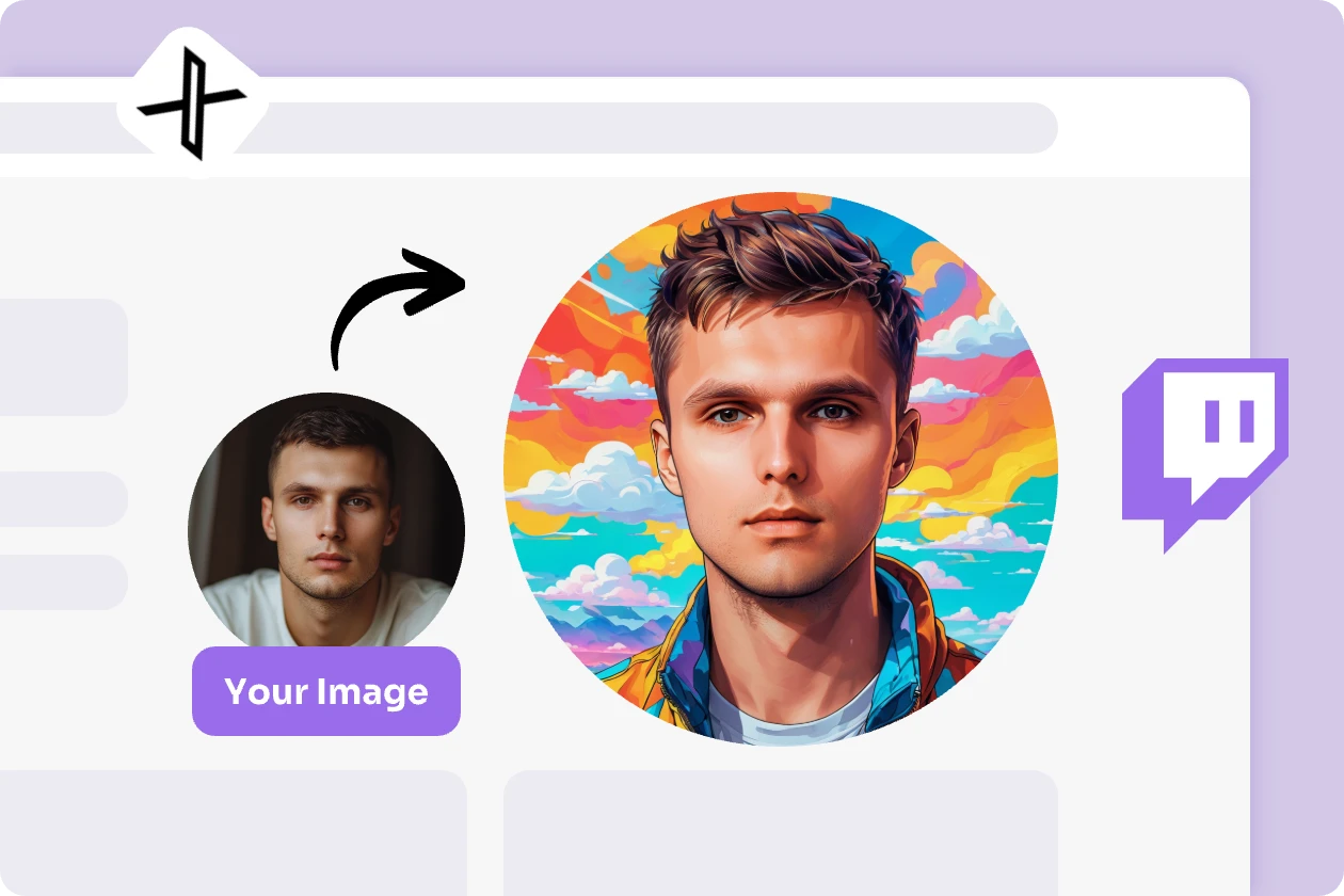 make a cartoon avatar with aiease cartoon avatar maker with a discord icon