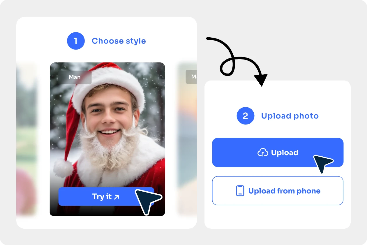 Wählen Sie einen weihnachtlichen Avatar-Stil aus und erstellen Sie ihn in Sekundenschnelle in KI-Mühelosigkeit