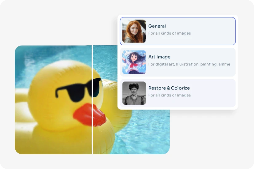 carregar um brinquedo pato amarelo e escolher o modo geral
