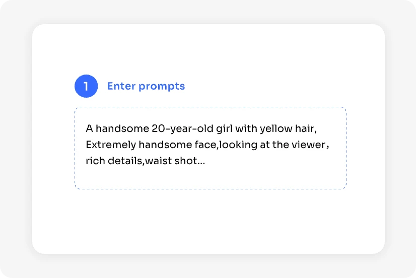 Text eingeben, um virtuellen Youtuber zu erzeugen