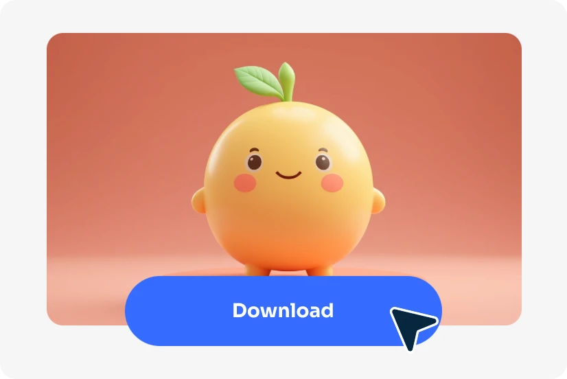 generate and download the AI generated mascot image