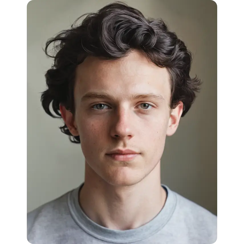 coiffure noire bouclée