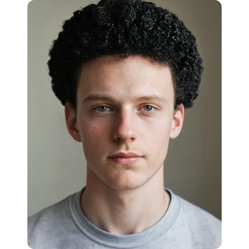 coiffure afro masculine