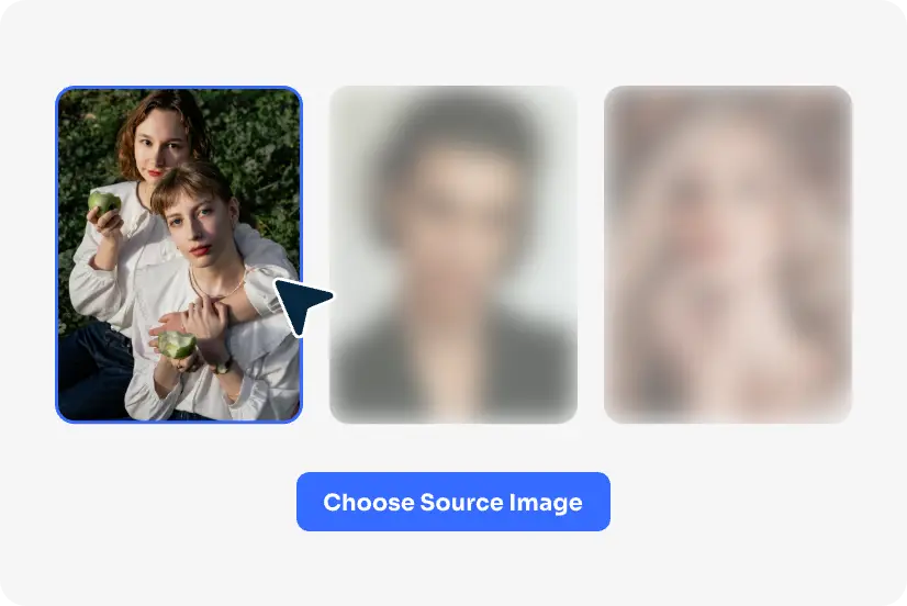 AI EaseのオンラインAI複数顔交換ツールで集合写真を選ぶ