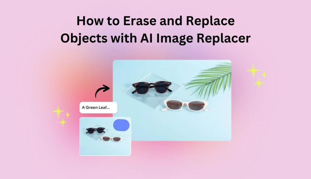 use ai ease ai replacer to add a object to the glasses display image