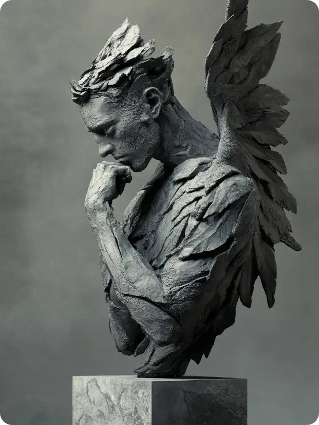 realistic 3D statue generated with AI – 3D statue maker online