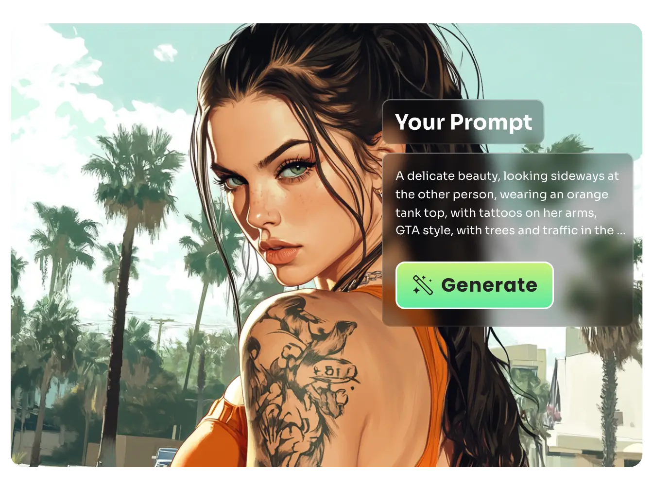 ai generated picture from text with gta ai generator