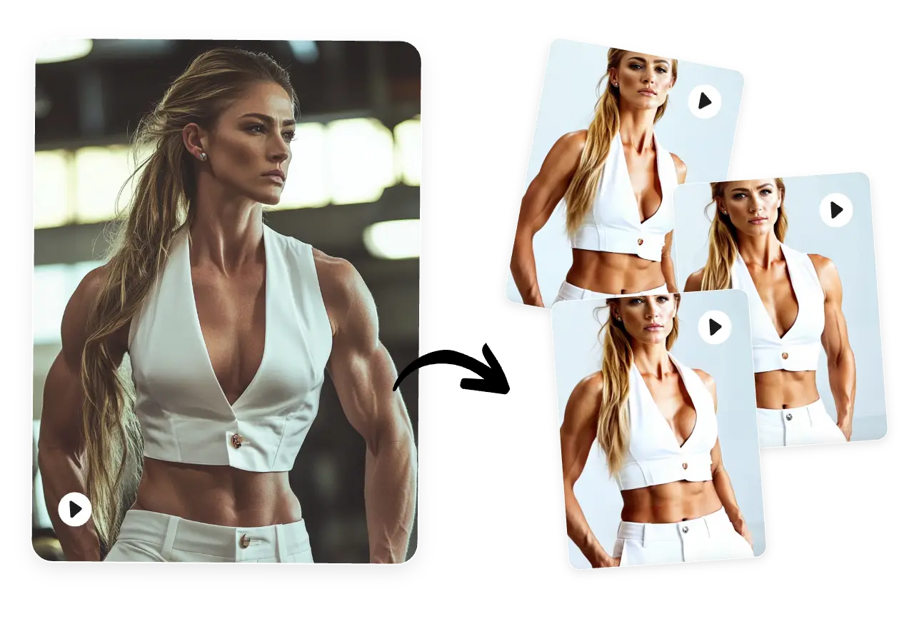 vídeo de crescimento dos músculos ai da mulher para uma melhor apresentação da moda
