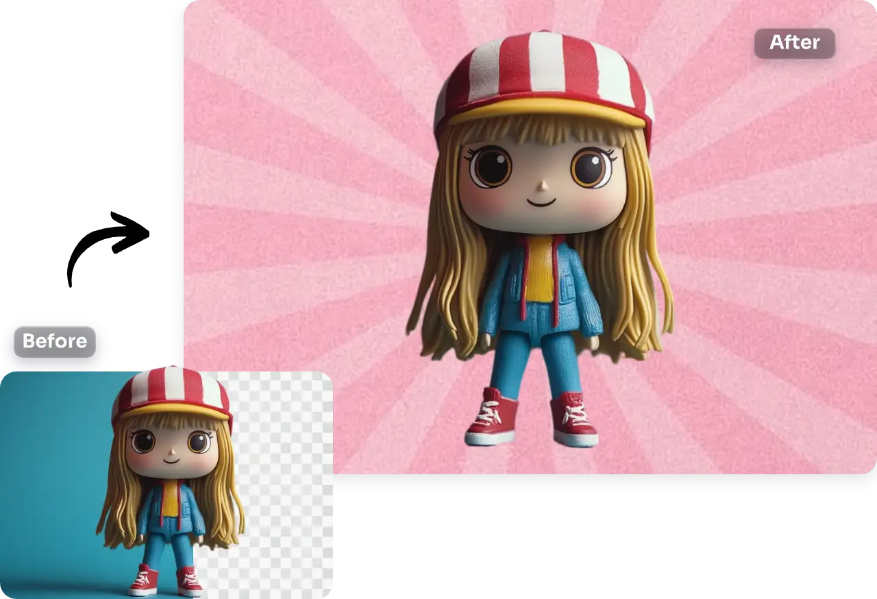 change or remove funko pop background