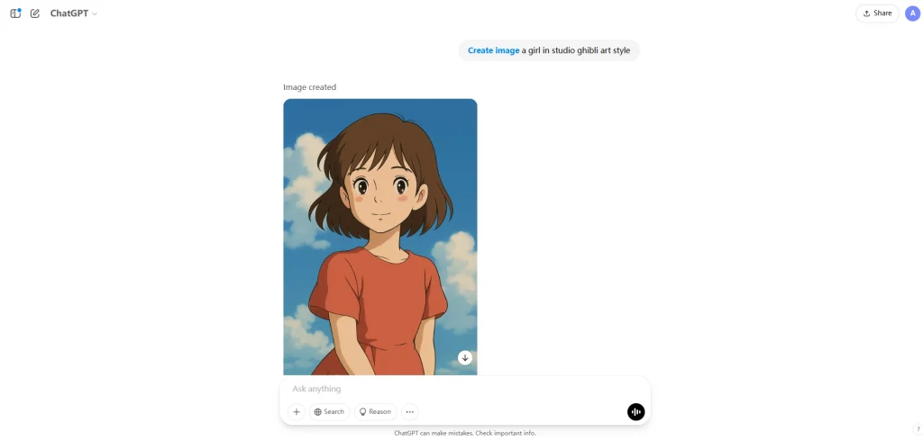 chatgpt erzeugt studio ghibli kunst stil bild