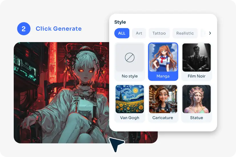 choose a manga style