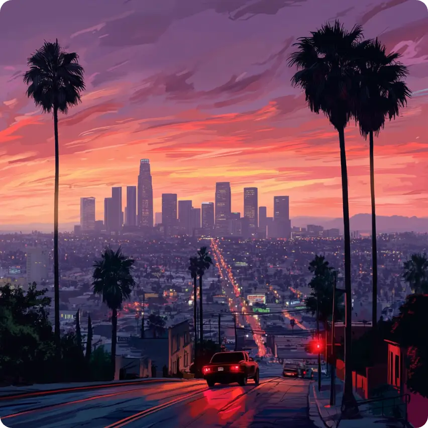 cinematic cityscapes create with gta ai generator