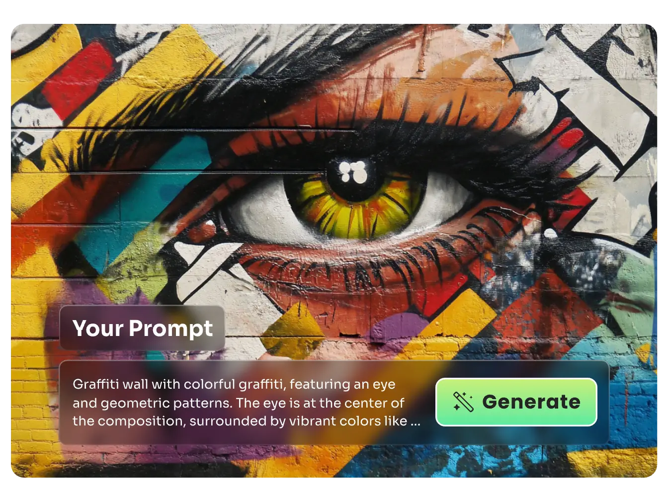 Text in AI Graffiti-Kunst in AI Ease umwandeln