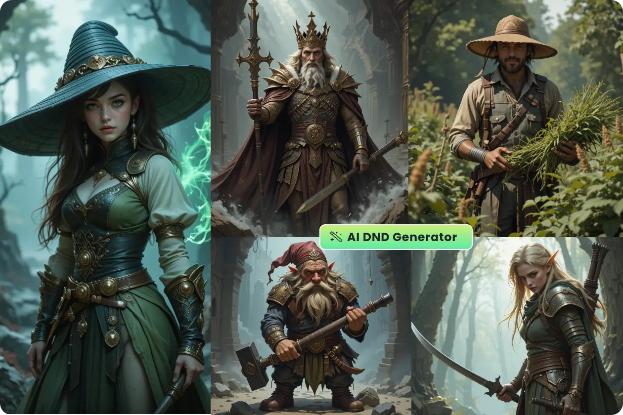 create fantasy dnd characters