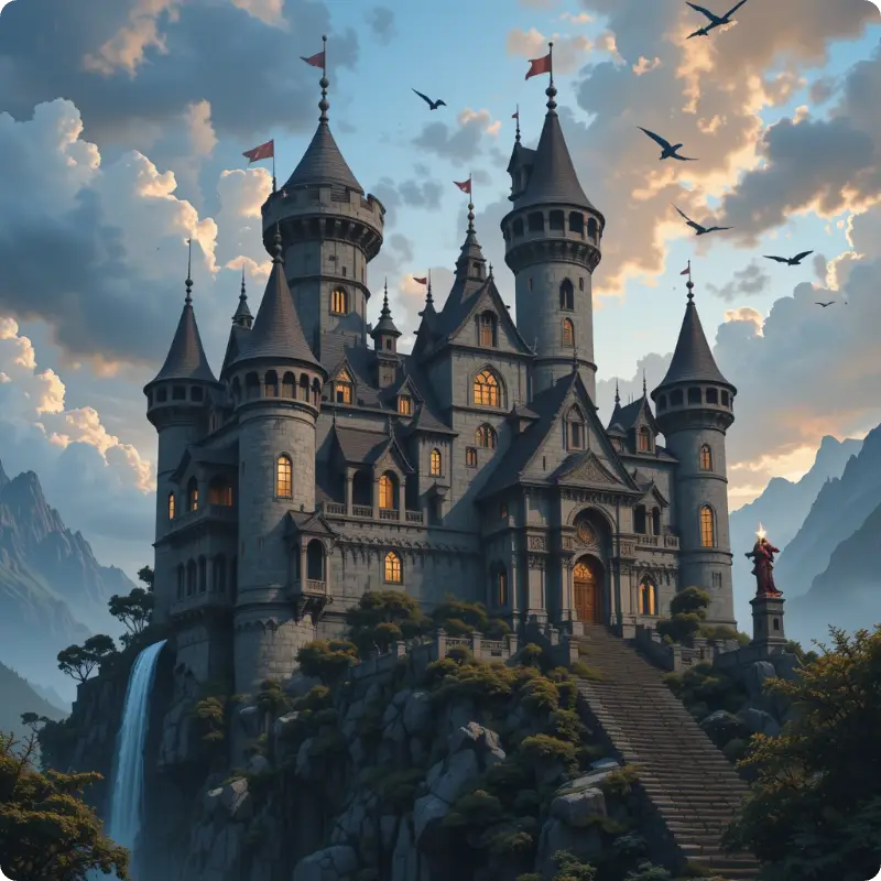 dnd ai art castle
