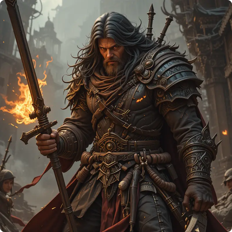 dndn ai art warrior