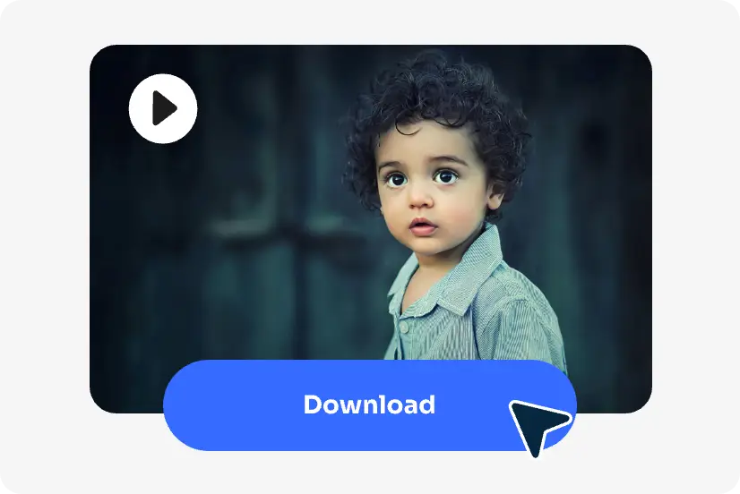 download the upscaled high resolution video in AI Ease