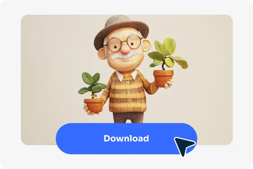 generate and download your AI sculpture with one click