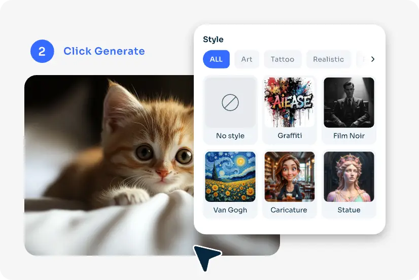 générer une photo de chat