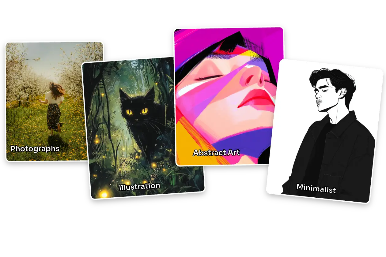 generate four album cover images in diverse styles with ai album cover generator