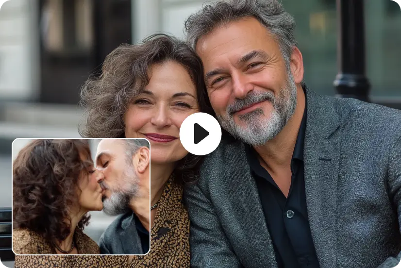generieren altes Paar AI küssen Video kostenlos in AI Ease