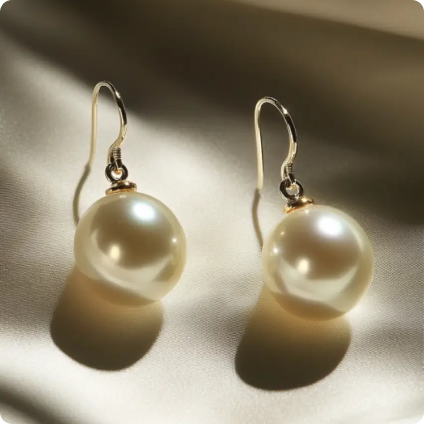 pearl earrings generated by aiease