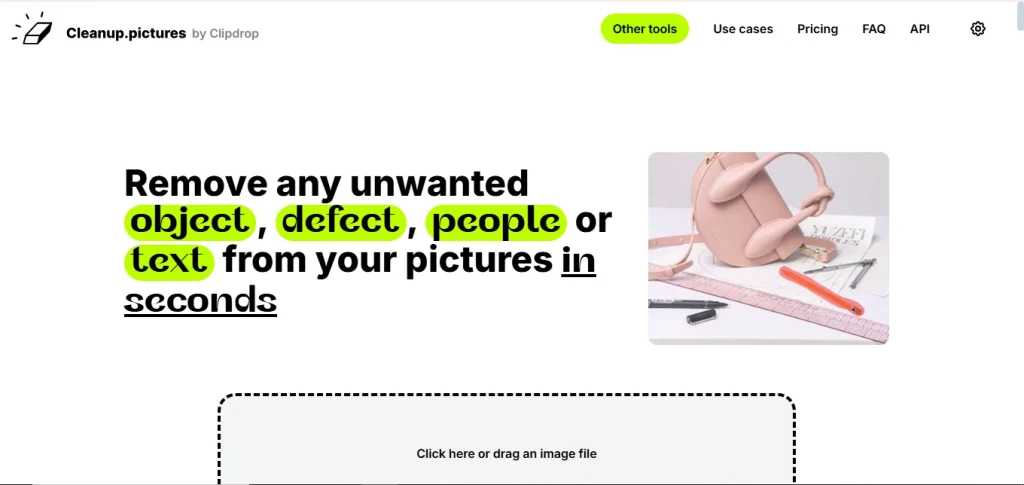 substituir objectos com a ferramenta de limpeza de imagens