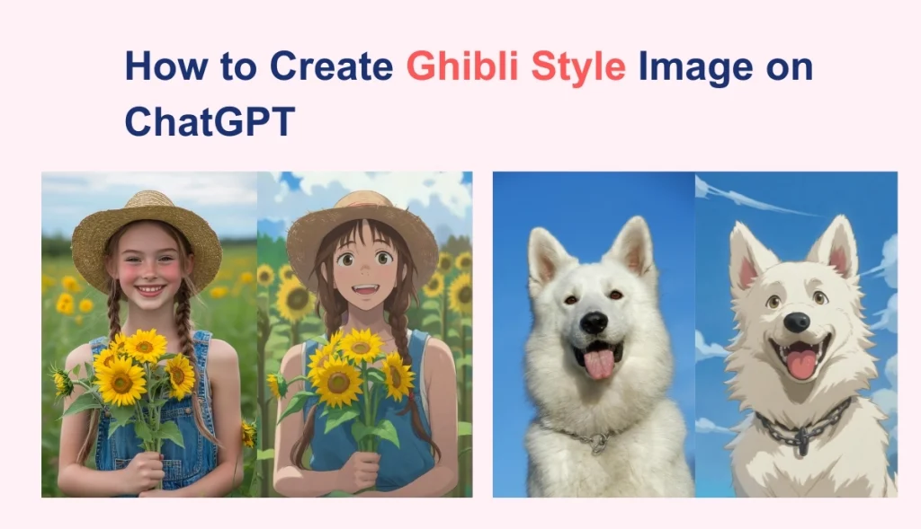 zwei Beispiele, wie man ein Bild im Ghibli-Stil auf chatgpt erstellt
