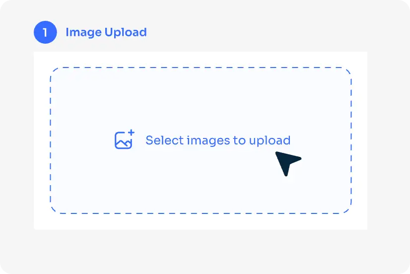 AI EaseのAIスクイッシュ・ビデオ・ジェネレーターに画像をアップロードする。