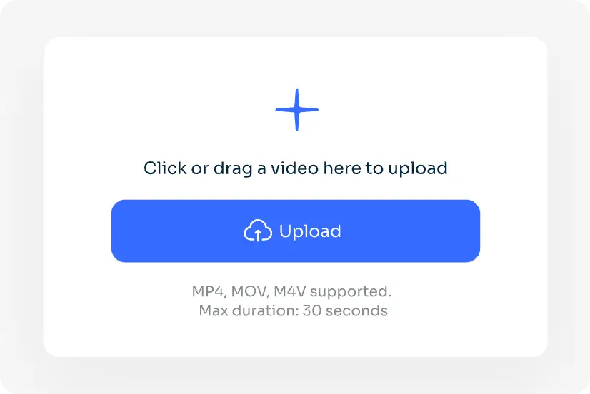 Upload-Bereich von AI Ease's Video klarer