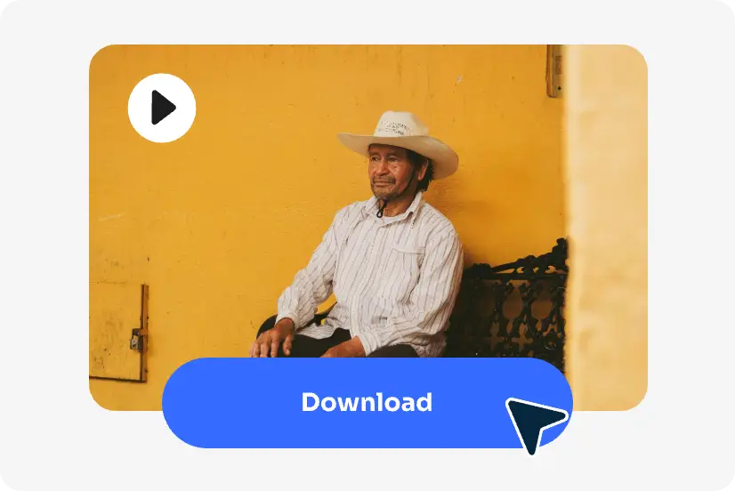 hochgeladenes Unschärfe-Video eines Cowboys