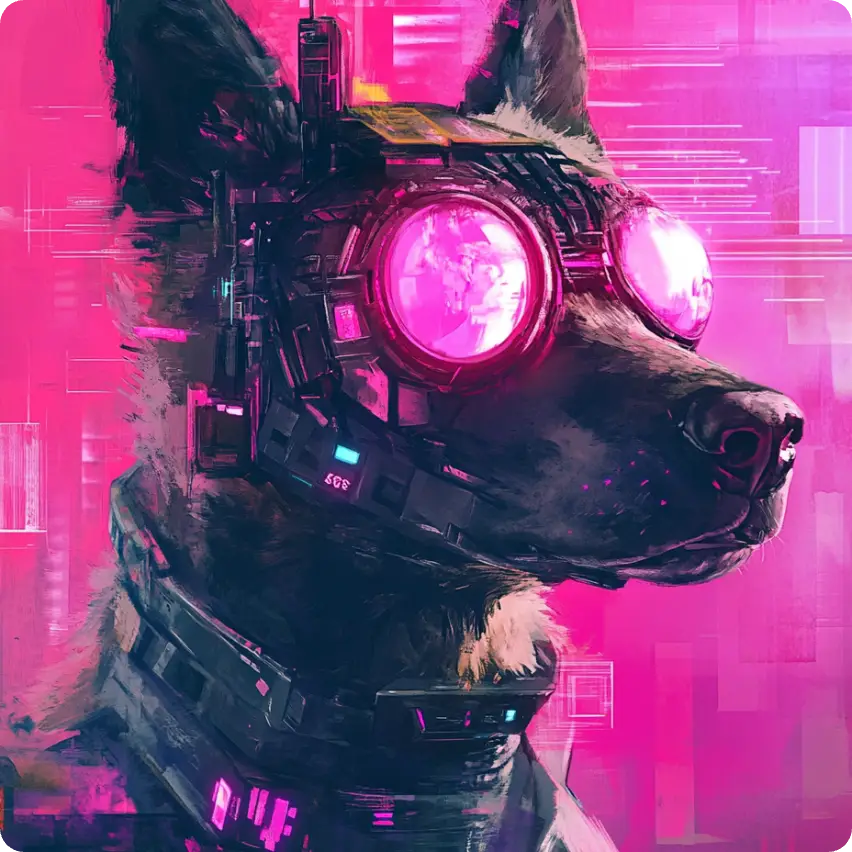 un chien conceptuel image générée par l'IA